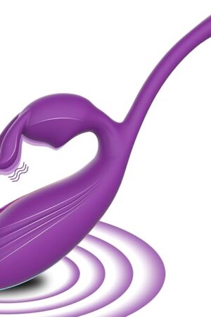 Clitoral G-spot Rabbit Vibrator for Women - 2 in 1 Adult Sex Toys Vaginal Anal Stimulator with 10 Vibrating Modes, Waterproof Silicone Dildo Massager Female Sex Toys & Games for Women Couples
