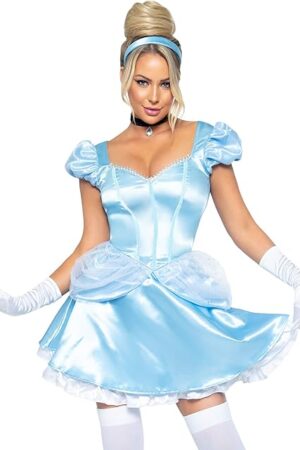 Women's 3 Pc Storybook Cinderella Costume