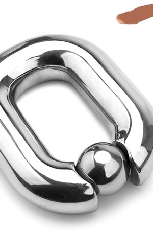 Ball Stretchers Testicles Weight Testicle Stretching Stainless Steel Penis Stretcher Weight Enhancer Ring Metal Device Sex Toys Cock Lock Oval Ring for Men (6.70oz)