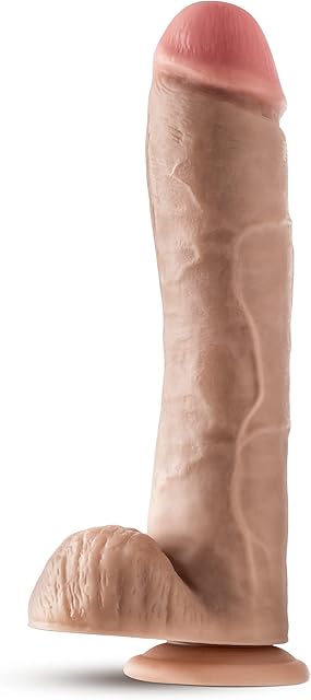 Eden Adult Sex Toys - 11.5 Inch Long Thrusting Dildo - Ultra-Realistic - Huge Thick Real Skin Cock with Strong Suction Cup- Body Safe, Fragrance-Free PVC - Big Dildo for Luxurious Sensual Play - Beige
