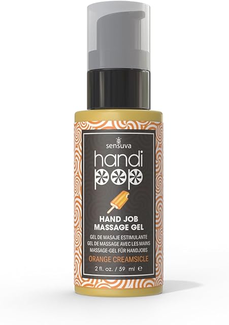 Handipop Edible Massage Gel | Hand Job Gel (Orange Creamsicle, 2 fl oz)