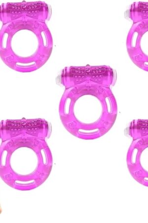 Vibrating Cock Ring Male Sex Toys for Couples, 5PCS Penis Ring Vibrator Clitoral Stimulator for Enhance Men Sex Games, Silicone Cockring Prostate Massager Penis Vibrator Adult Sex Toys for Men