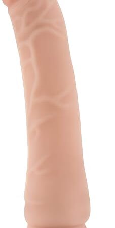 Eden 8.5 Inch Realistic Anal Dildo with Strong Suction Cup for Beginners - Slim, Tapered, Veined Lifelike Penis for Vaginal G-spot Pleasure - Harness Compatible - Adult Sex Toys for Women Men - Beige
