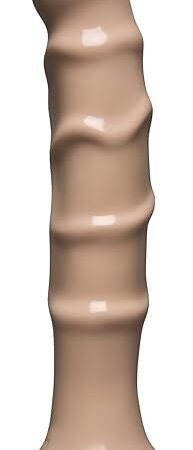 Doc Johnson Raging Hard-Ons - Slim Line - 5.5 Inch (6.9 in. Long and 1.2 in. Wide) - Heavily Veined - Dildo with Suction Cup Base - Great For Anal Beginners - Vanilla