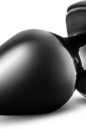 Eden Adult Sex Toy - XXL Anal Plug - 6 Inch - Flared Base Prostate Massager Dilator - Comfortable Long-Term Wear Large Butt Plug - Thick Girth Anal Trainer Expander Toy for Men Women Unisex - Black