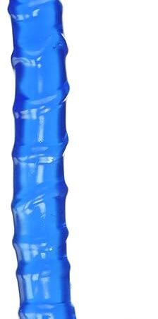 Doc Johnson Raging Hard-On Slim Line 9-Inch Ballsy, Blue Jellie