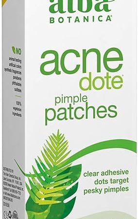 Alba Botanica Acnedote Pimple Patches for Face - Pimple, Spot Patches - Hydrocolloid Skincare Patches - 40 Count