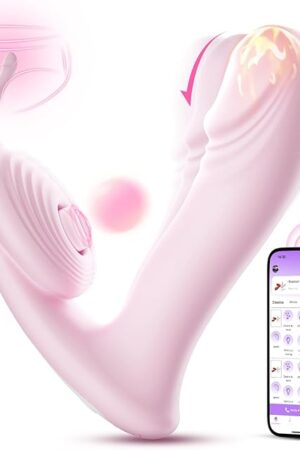 3 in 1 G Spot Vibrator, Wearable Remote Control Vibrator with App Sex Toys, 8+3 Vibrations and 3 Speeds Adult Toys, Dual Motor and Magnetic Charging Long Distance Vibrater for Women, Couples