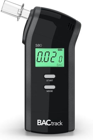 BACtrack S80 Breathalyzer | Professional-Grade Accuracy | DOT & NHTSA Approved | FDA 510(k) Cleared | Portable Breath Alcohol Tester for Personal & Professional Use