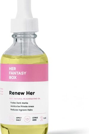 Her Fantasy Box | Renew Her - Natural Rejuvenating Yoni Oil for Dark Spots, Ingrown Hair, and Skin Brightening - Nourishing, Moisturizing Formula for All Skin Types