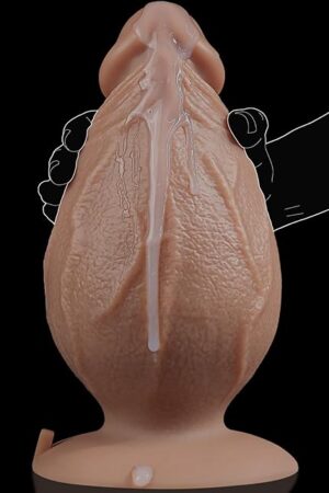 455'' Diameter Extra Thick Dildo No Balls, 93'' Huge Butt Plug Massive Dildos with Strong Suction Cup, Dual Density Silicone Fat Dildos Large Anal Dildo Sex Toys for G-spot Anal Stretcher