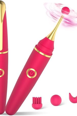 Clitoral Vibrators Sex Toys for Women Pen Vibrator - Adult Toys Female Massager Wand, Couples Nipple Clit Stimulator G Spot Dildo Vibrater, Sex Novelties Sexual Pleasure Tools for Women (Rose Red)
