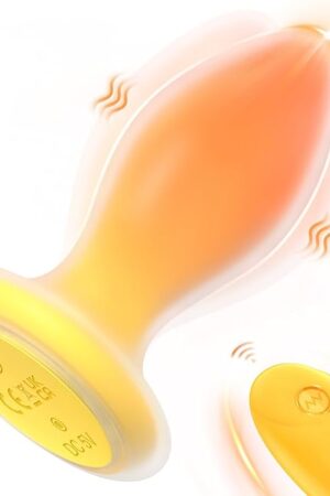 Anal Butt Plug Vibrator Adult Sex Toys for Women Men, Anal Toys Remote Control Vibrating Anal Trainer Beads with 10 Vibration Modes for Beginners Advanced Players Couple
