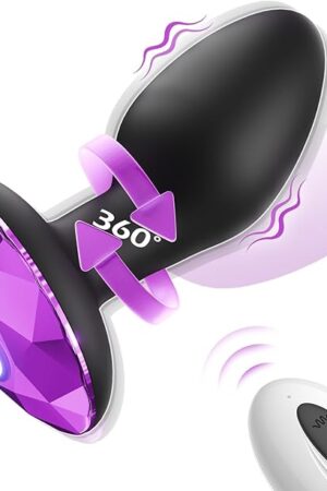 Anal Vibrator Adult Sex Toys with 10 Rotating & Vibration Modes, Vibrating Butt Plug Prostate Massager for Men & Women, Anal Plug Sex Toy for Couples, Adult Toy for Beginners & Advanced Users