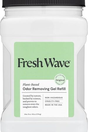Fresh Wave Original Scent Odor Removing Gel Refill, 63 oz | Safer Odor Absorbers for Home, Cooking, Trash, & Pets Areas | Natural Plant-Based Odor Eliminator