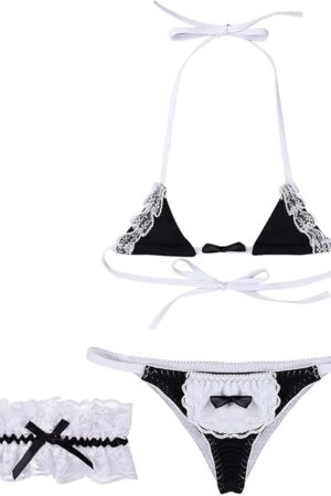 Women's Sexy Extreme Micro Bikini G String Thong Tiny Lingerie Set Swimsuit