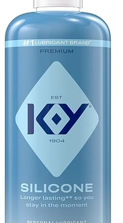 K-Y Silicone Lube, Premium Personal Lubricant, Silicone-Based Formula, Safe to Use with Condoms, For Men, Women and Couples, 8.45 Fl Oz