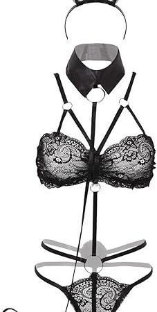 Womens Sexy Lace-up Lingerie Sets Naughty Bunny Uniform Rabbit Cosplay Costumes