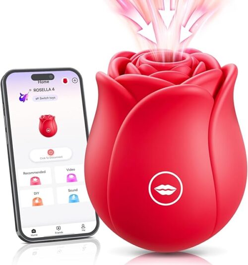 Rose Toy Women Sex Toys - BIG SHOCKED Adult Toys for Women Rose Sex Toy Clit Sucker Sucking Vibrator with 10 Suction Modes Vibrater Dildo Anal Couples Female Adult Toy Dildos Vibrators APP Control