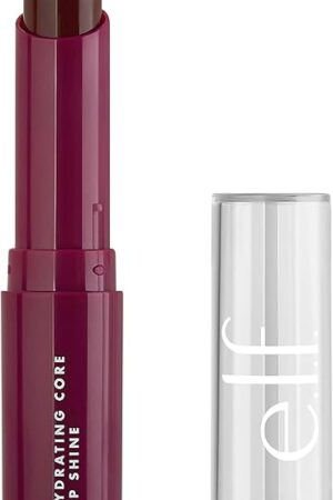 elf Hydrating Core Lip Shine, Conditioning & Nourishing Lip Balm, Sheer Color Tinted Chapstick, Ecstatic, 009 Oz