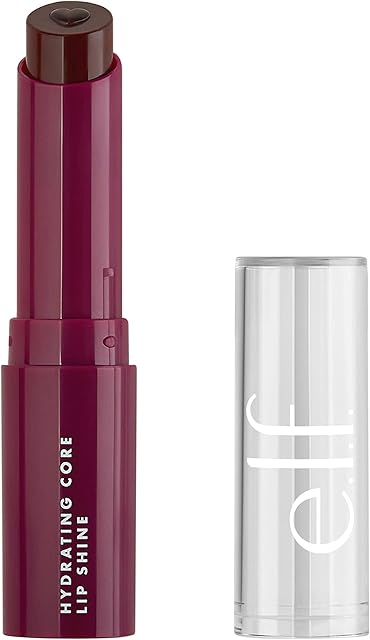 elf Hydrating Core Lip Shine, Conditioning & Nourishing Lip Balm, Sheer Color Tinted Chapstick, Ecstatic, 009 Oz
