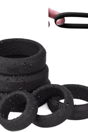 Generic Silicone Semen Lock Ring Penis Enhance Erection Delay Ejaculation Cockring Sex Toys for Men Foreskin Cock Ring Adult Shop(32mm)