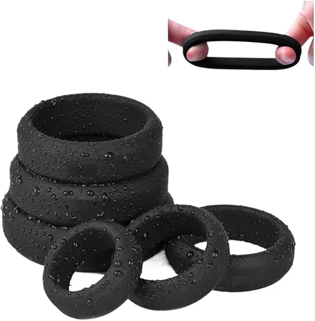Generic Silicone Semen Lock Ring Penis Enhance Erection Delay Ejaculation Cockring Sex Toys for Men Foreskin Cock Ring Adult Shop(32mm)