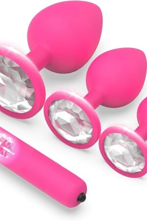 Couple 4pcs Plug Anales Trainer Set Silicone Portable Plug Butt for Women Trainer Kit Anales Adult Toys Relaxing Toys Tool for Men Women Sunglasses Z12