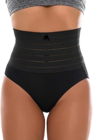 Women's Tummy Control Underwear Thongs Soft Panties Breathable Sexy Briefs Underpants Funny Bikini Panties Comfor