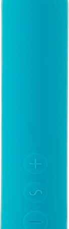 Classic Bullet Vibrator with Fingersleeve, Powerful, Whisper Quiet, USB Rechargeable, Waterproof, 100% Medical Silicone - Teal