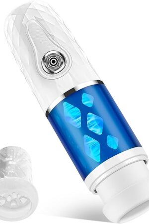 Automatic Male Masturbator Cup Advanced Realistic Thrusting & Rotating Pocket Pussy for Men,10 Modes Oral & Vaginal Simulation for All Levels,Deep-Tight Textured Sleeve,USB Rechargeable,Discreet Box