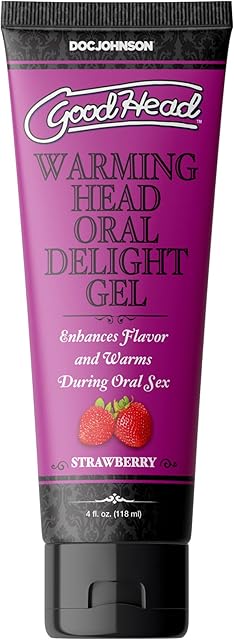 Doc Johnson GoodHead - Warming Oral Delight Gel - Strawberry - 4 fl. oz. (118 ml)