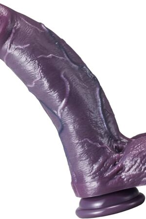 114 Inch Realistic Huge Thick Dildo Sex Toy, 79 Inch Girthy Giant BBC Dildo, Soft Skin-Like Big Flesh Brown Silicone Dildos for Vagina Anal Stimulation - Adult Sex Toys for Couples, Men, Women