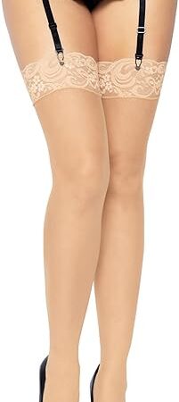 Women's Lace Top Sheer Thigh Highs