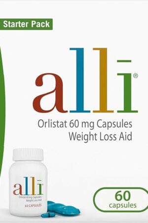 alli Diet Weight Loss Supplement Pills, Orlistat 60mg Capsules Starter Pack, Non prescription weight loss aid, 60 count(Pack of 1)