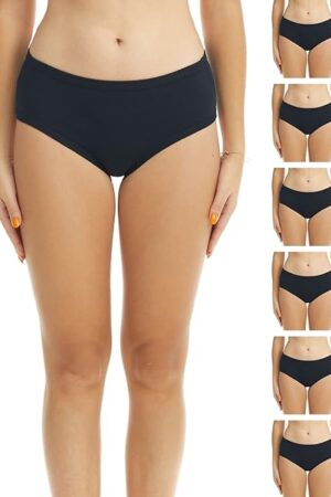 Women's Breathable Soft Stretch Cotton Underwear - Mid/High Rise Briefs - Low Rise Bikini - Boyshorts