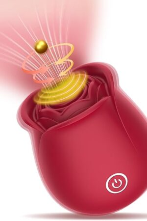 2025 Roses Toy Adult Toys for Women Rose Vibrating Massager with 10 Modes, Womens Rose Clitoral Nipple Stimulator Vibrators Rose Red Toys with Magnetic Charger