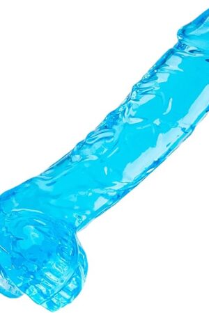 7 Inch Realistic Silicone Dildo, Soft Blue Dildos Sex Toy with Strong Suction Cup, Adult Toys for Vaginal G-Spot and Anal Play, Waterproof Flexible Lifelike Penis for Women Men Beginners Couples