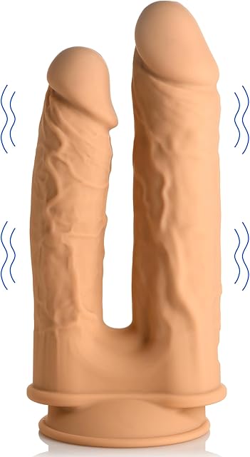 Fleshstixx Vibrating Double Dildo - Tan