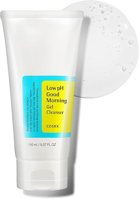 COSRX Low pH Good Morning Gel Face Cleanser, 507 fl oz, BHA Face Wash, Daily Mild Face Cleanser for Sensitive Skin, PH Balancing, Korean Skin Care, Korean Face Wash