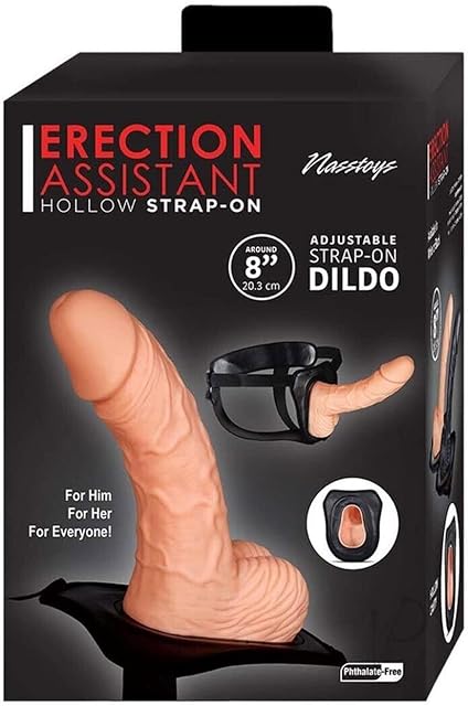 Erection Assistant Hollow Strap-On 8 in. White