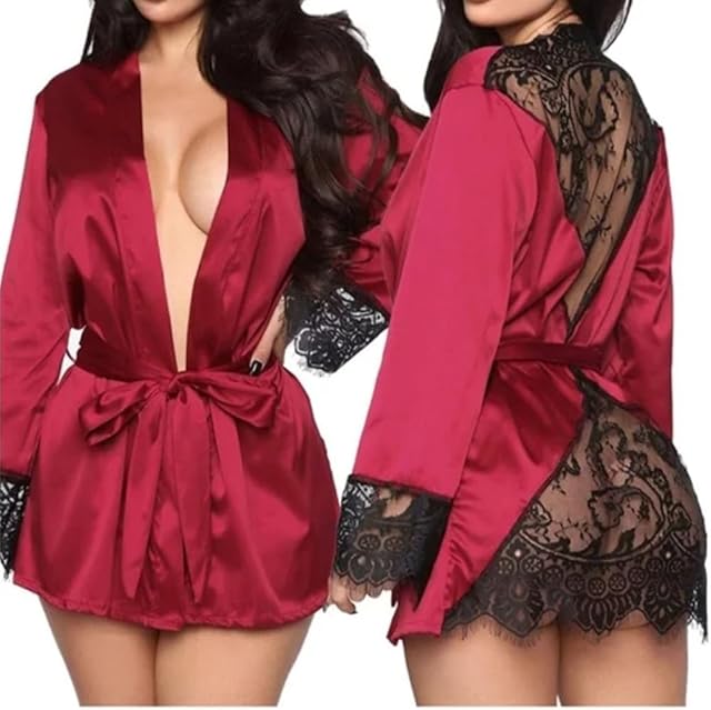 Women Lingerie Lace Chemise Sleepwear Babydoll Nightwear Sexy Strap Nightgown Chemise