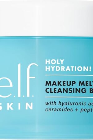 elf SKIN Holy Hydration! Makeup Melting Cleansing Balm, Face Cleanser & Makeup Remover, Infused with Hyaluronic Acid to Hydrate Skin