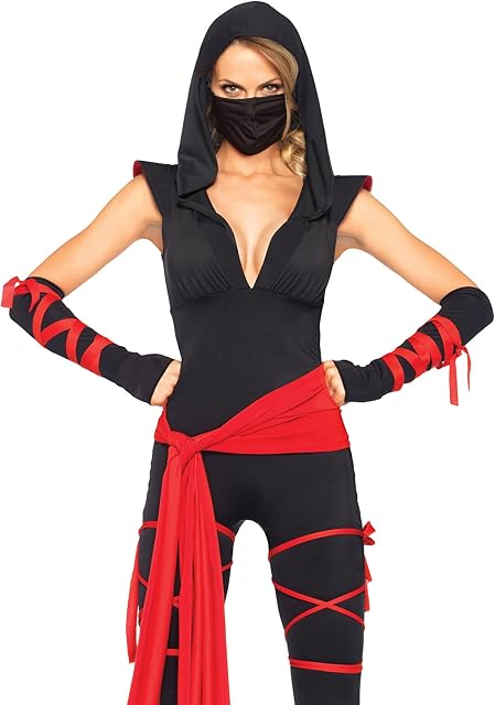 Women's 4 Pc Deadly Ninja Costume