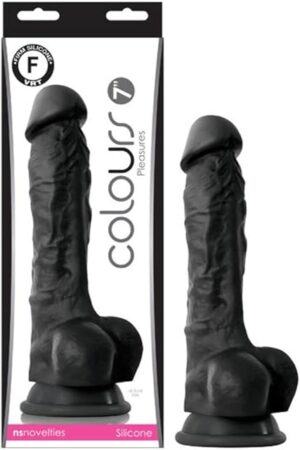 Colours Pleasures - 7" Dildo - Black