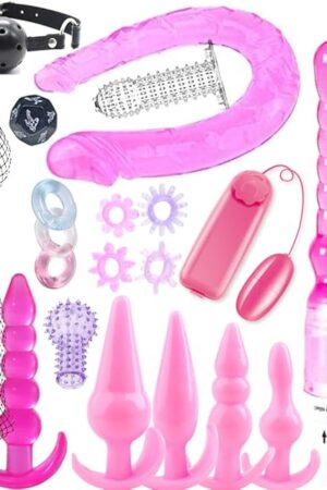 BDSM Toy for Adult Couples, Sex Toys Kit for Bondaged Restraints with Handcuffs Sex and Anal Plug Toys