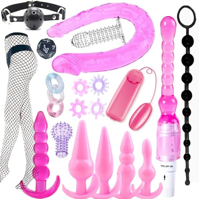 BDSM Toy for Adult Couples, Sex Toys Kit for Bondaged Restraints with Handcuffs Sex and Anal Plug Toys