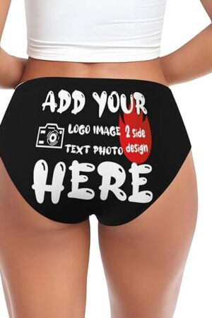 Custom Panties for women Custom Sexy Funny Underwear Personalized Briefs with Photo Personalized Gift for Birthday