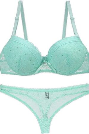 Women's Lingerie Sexy Push up Lace Bra Underwear Bikini Panties Set