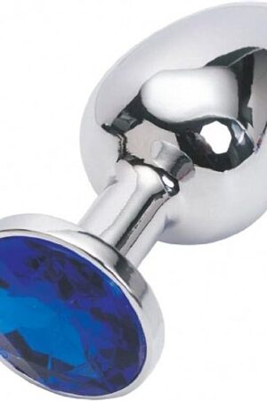 Fetish Deluxe Small Anal Plug Butt Super Quality Stainless Steel Ass Plugs Jewelry Kinkys Sex Love Games Bdsms Toys Personal Massager for Women Lover Good Valentine 'S/Birthday Gift (Dark Blue)